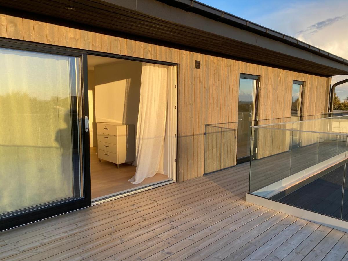 Hus med pool nära havet Villa Falkenberg Exteriör bild